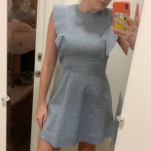 a loves a blue mini dress